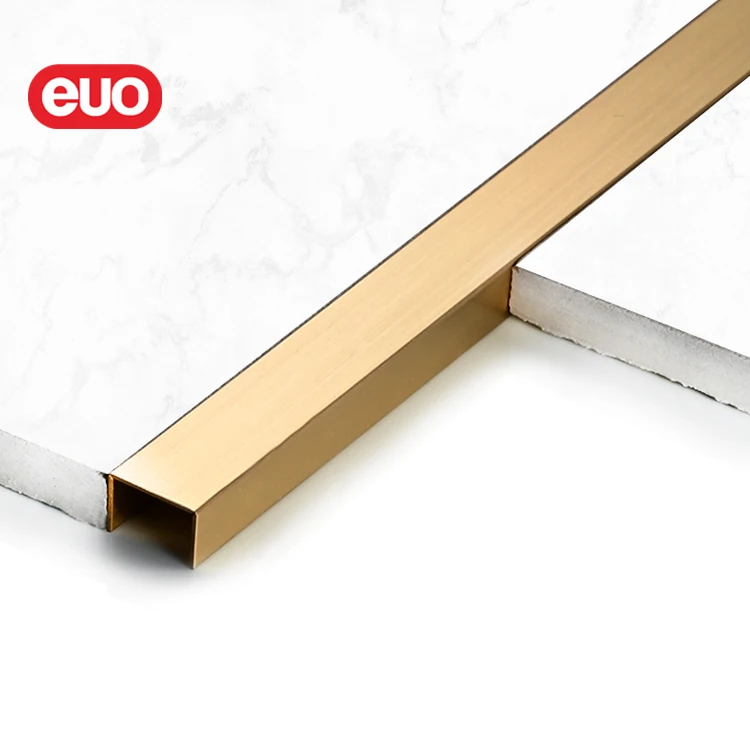 euo new design hairline brass floor transition strip u channel brass inlay strips for wall