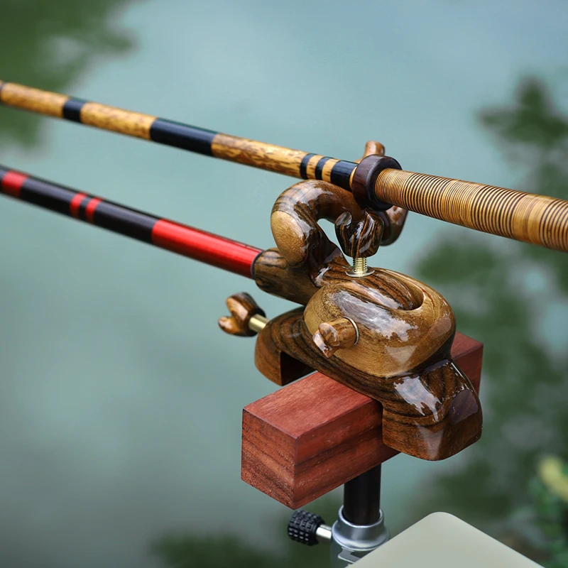 new arrival LINNHUE Fishing Rod Holder Wooden Japanese-Style Rod Fishing Asian element Accessories Bracket Fishing Rack Tool