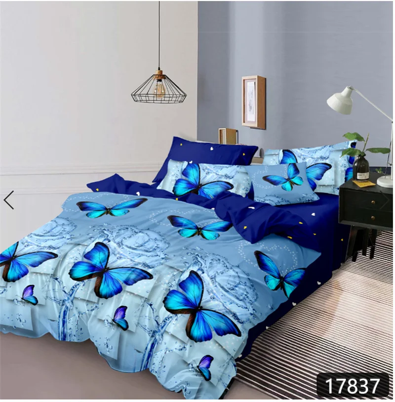 4pcs wholesale 3d Printed duvet cover set