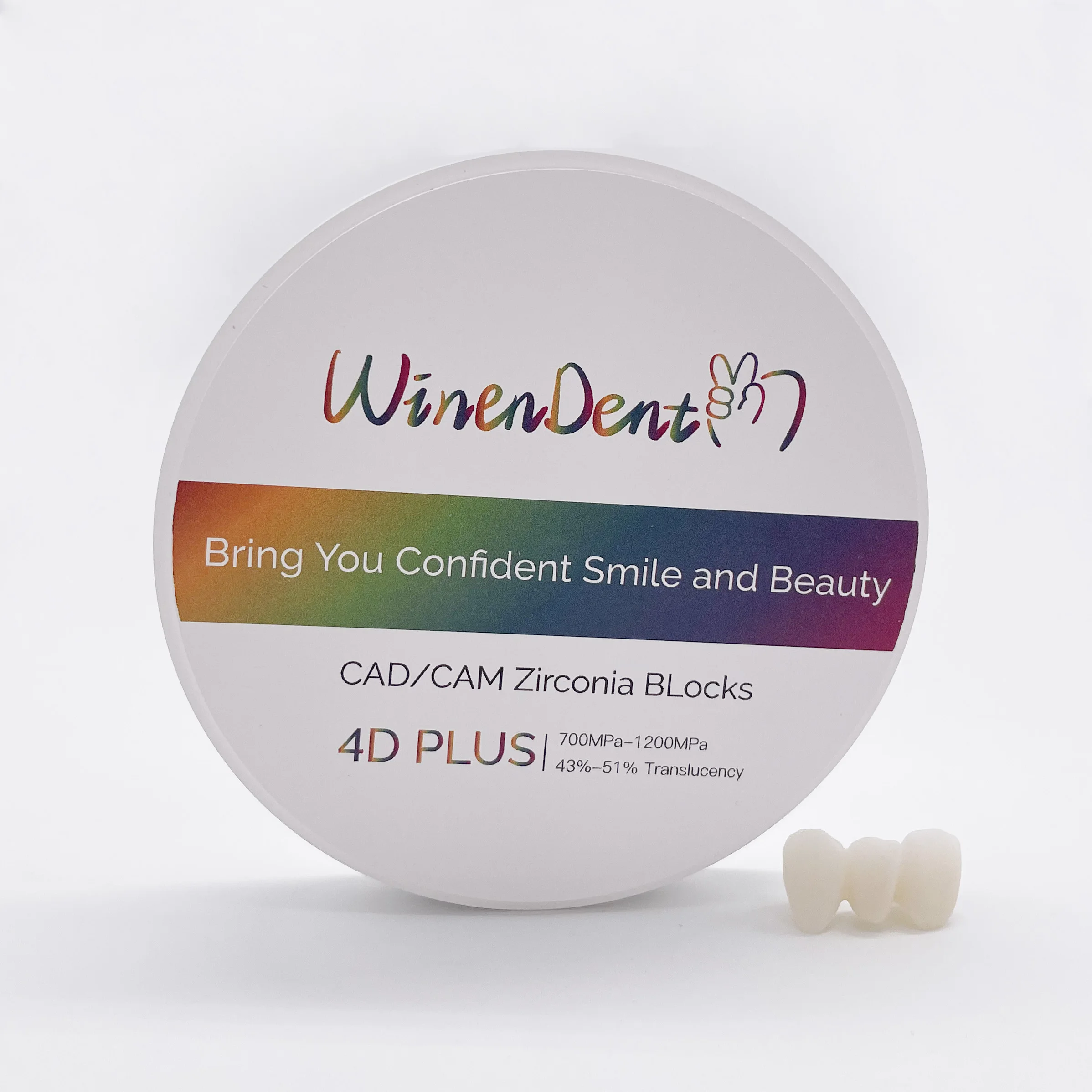 Cad Cam Manufacturer 4D-Plus 98mm 18mm Multilayer Zirconia Blocks Price Dental Laboratory