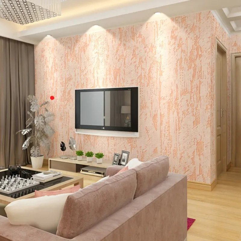 Algae mud non-woven fabric, plain color, solid color wallpaper, modern and simple living room, bedroom, background wall