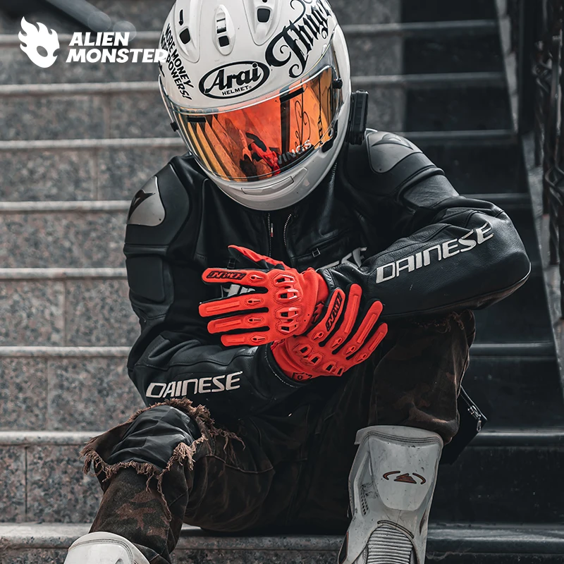 Comfortable Mountain Bike Motorcycle Gloves Women and Men with Touchscreen Fingers for Riding ATV MTB Bike