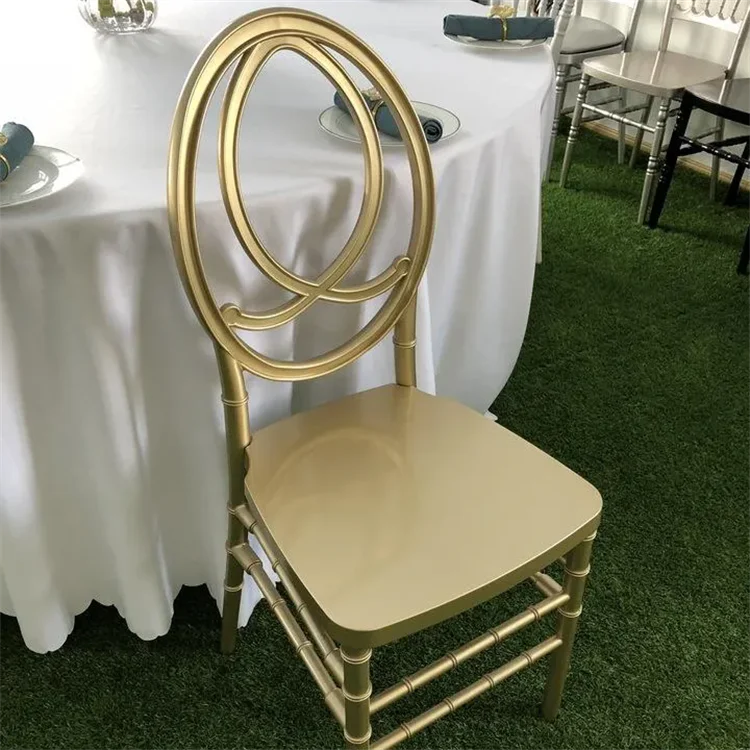 New Design Rustic Wedding Event Bridal Gold Channel Wedding Chairs