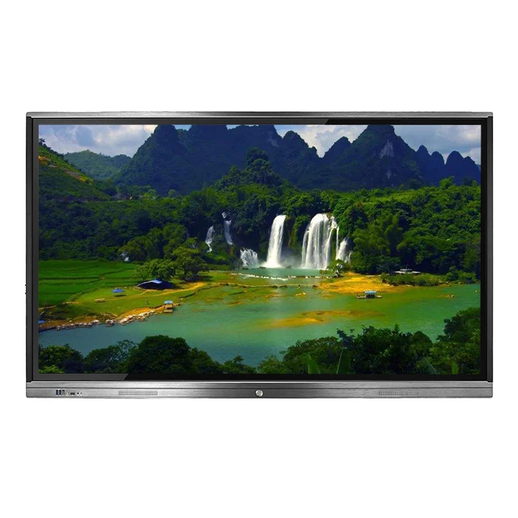 85' big size no folded multi function movable monitor Android touch whiteboard