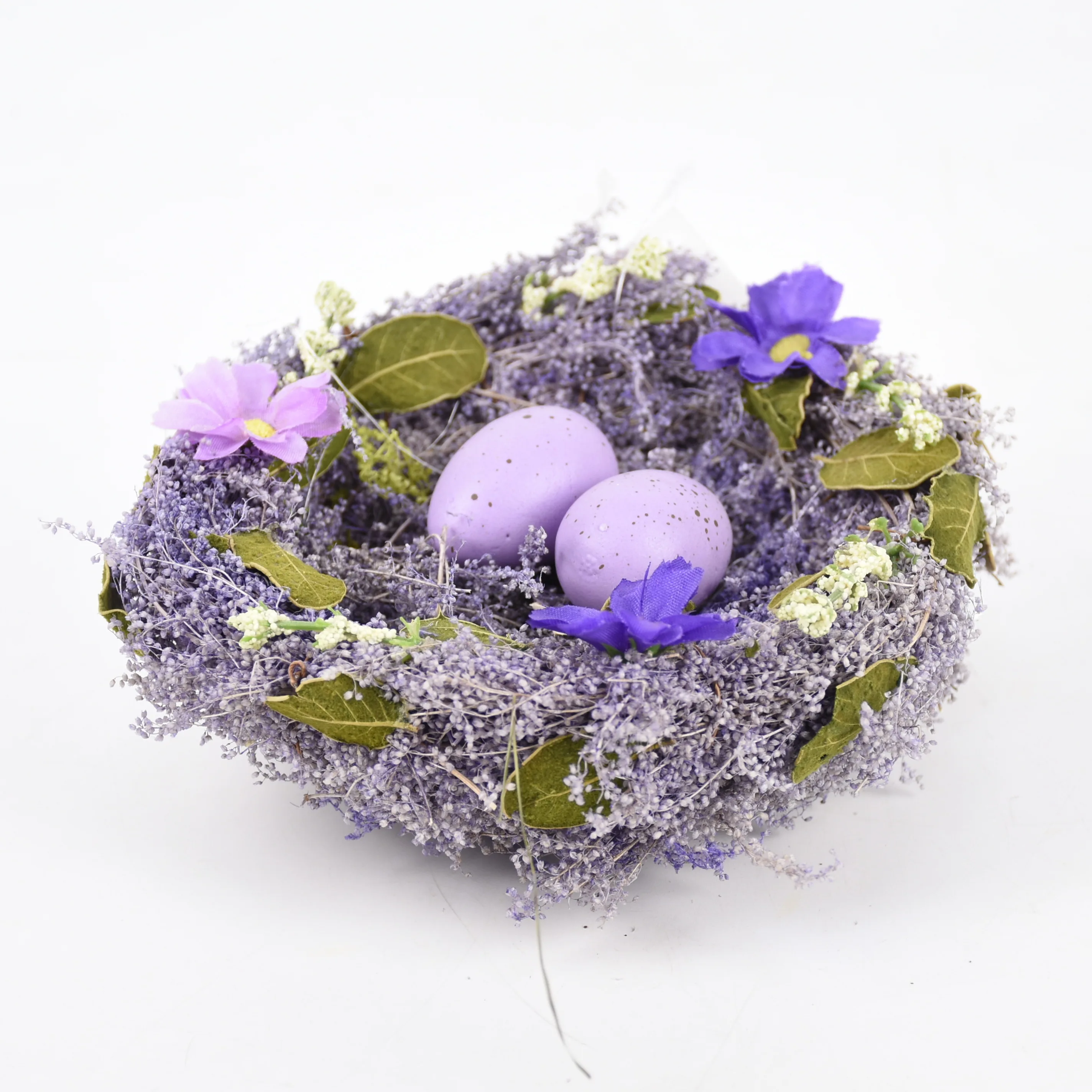 GY BSCI Handmade Home Decorative Bird Eggs Nest New Designed Natural Twigs Weaved Easter Nest