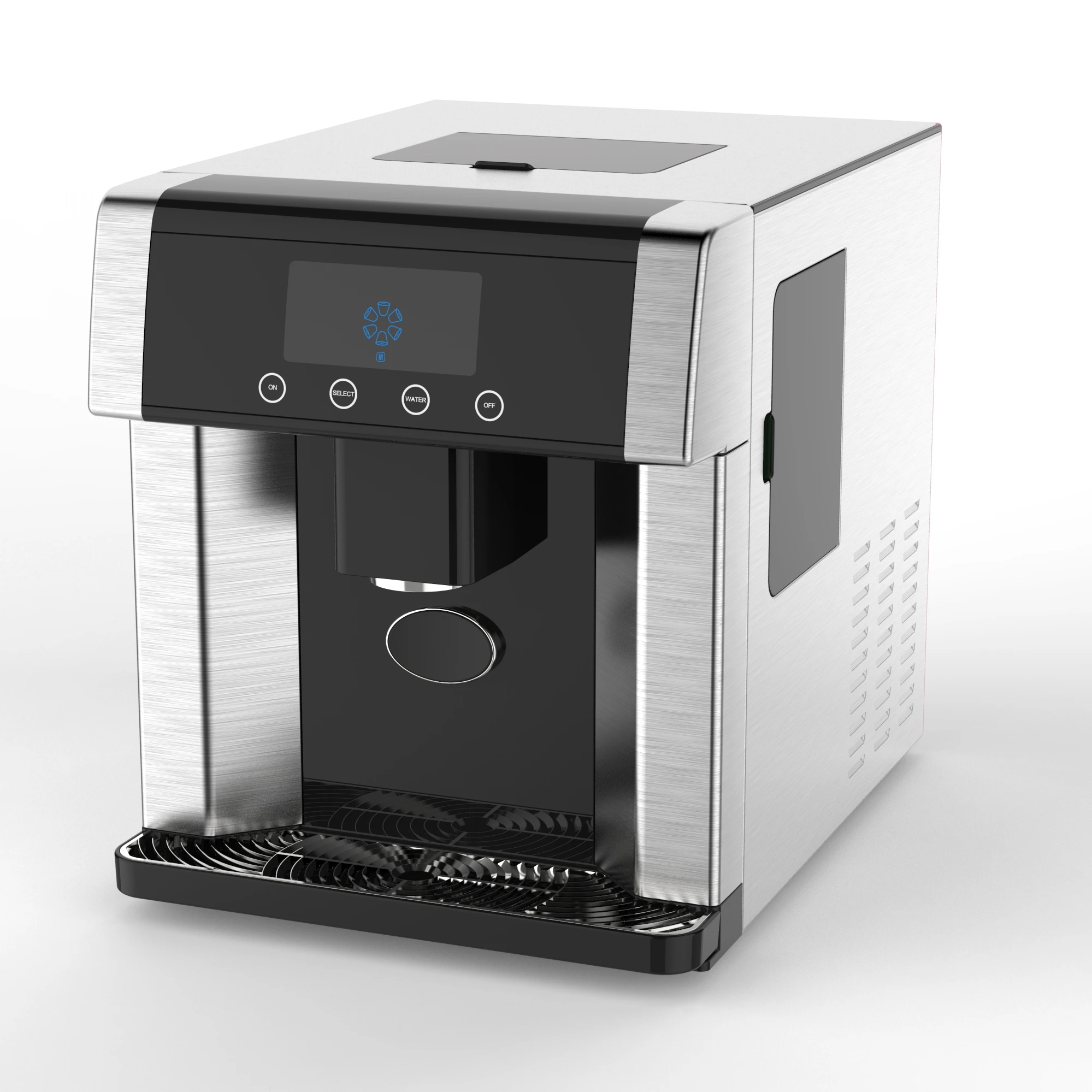 Wholesale Factory Price Ice Dispenser With Cool Water ,9pcs of ice cube in 8mintues,15 kgs ice making in 24 hours ice maker