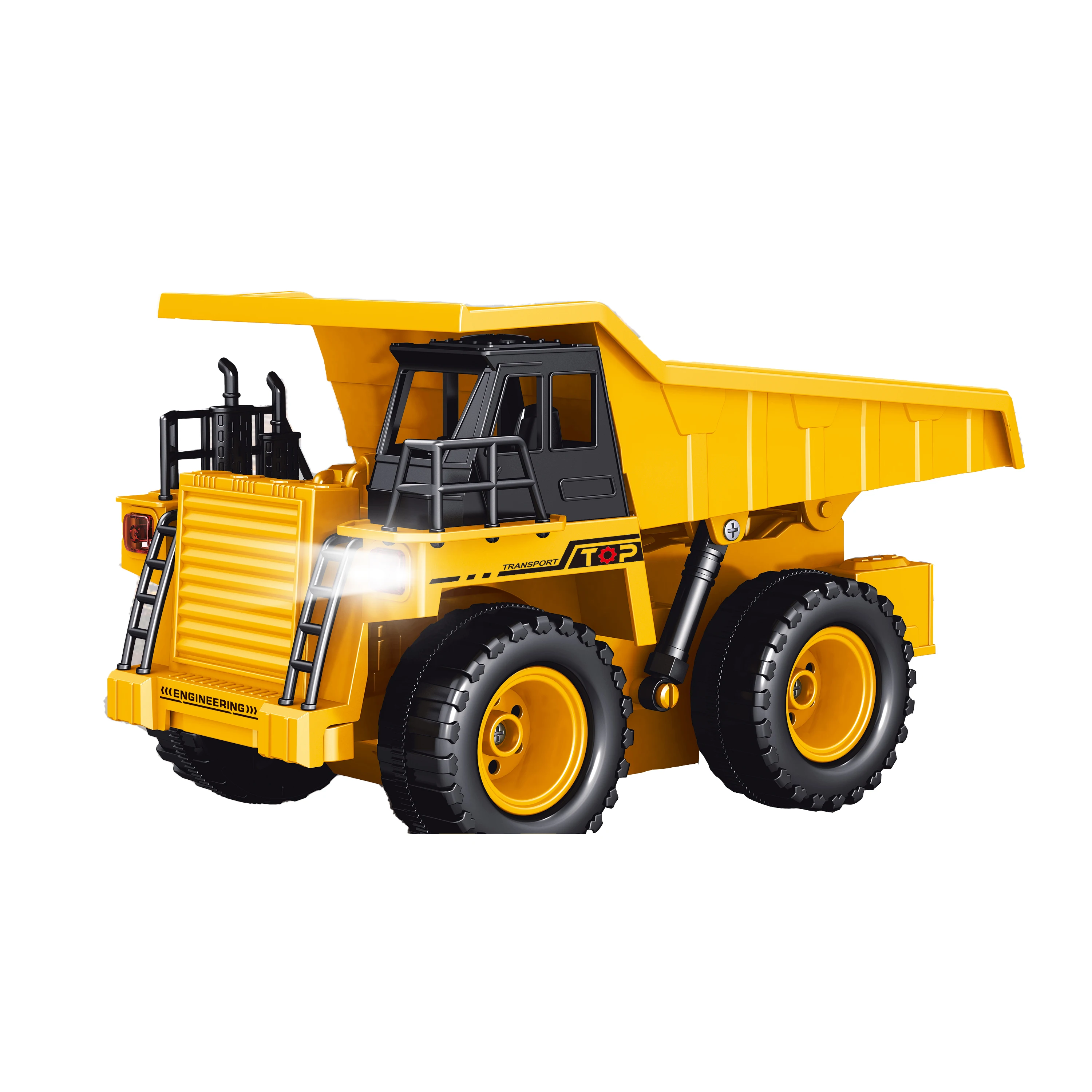 YC3941 Rc Dump Car 12ch 1/20 Alloy Truck Metal Driver Construction Vehicle Engineering Toy Simulation Construction Dump Truck
