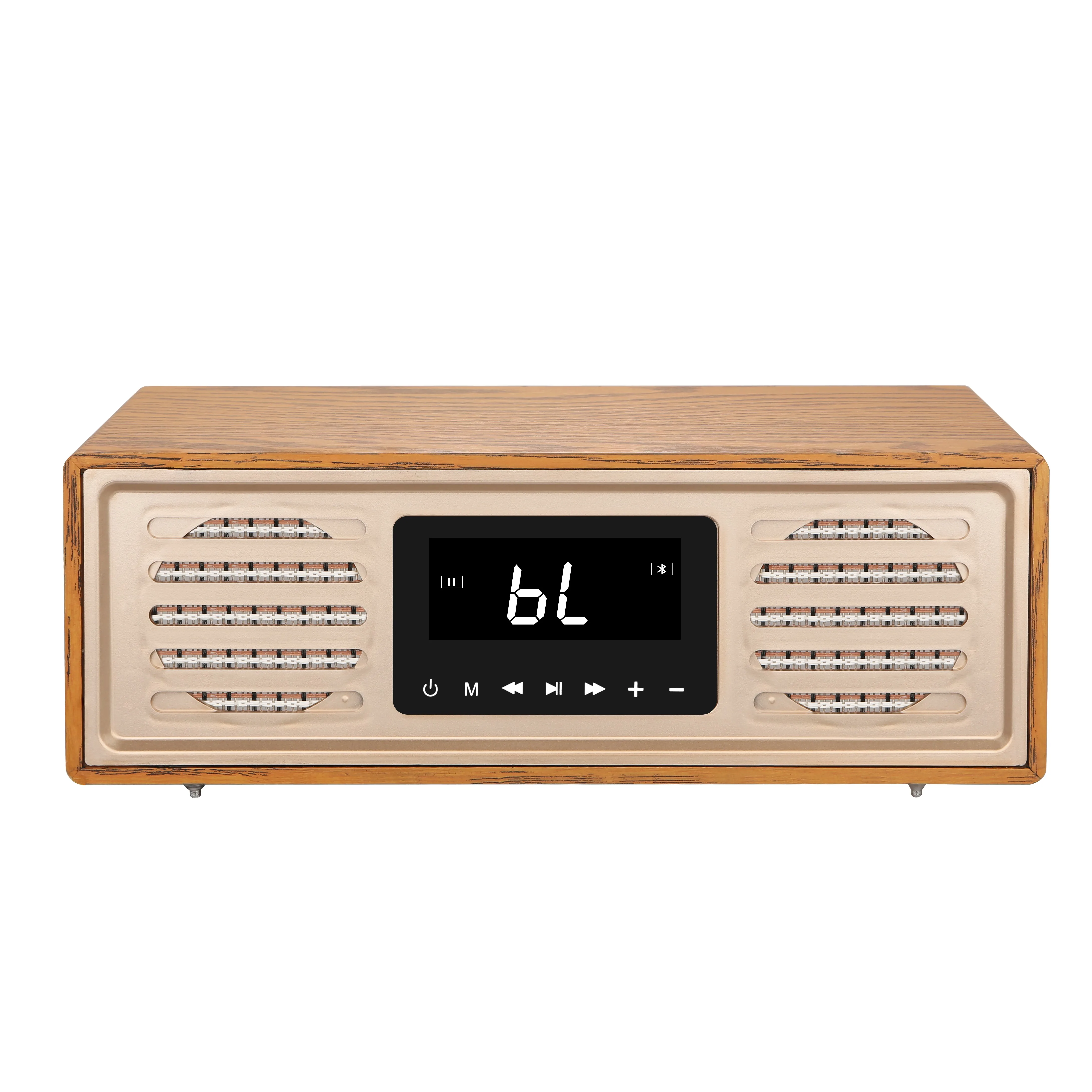 Made In China High End Speakers Led Clock Wooden Box Woofers BT 5.1 Home Theater Speaker