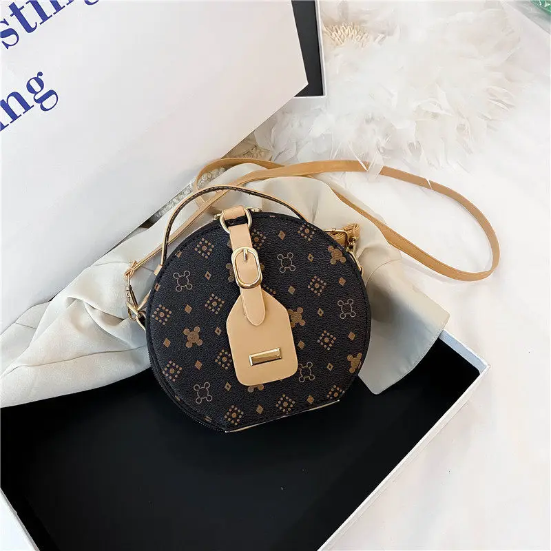 New European American style oblique cross body leather handbag