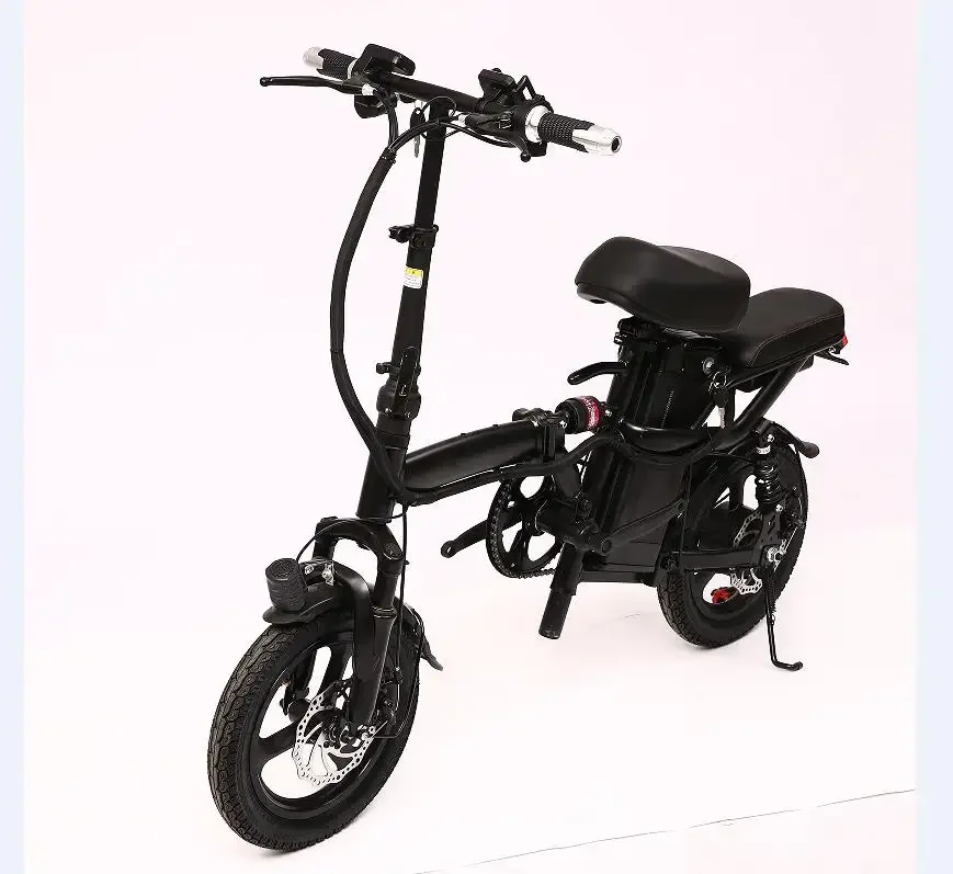 Wholesale 14inch Electric Bicycle Two Seats folding E Bike 250w Electric Bike