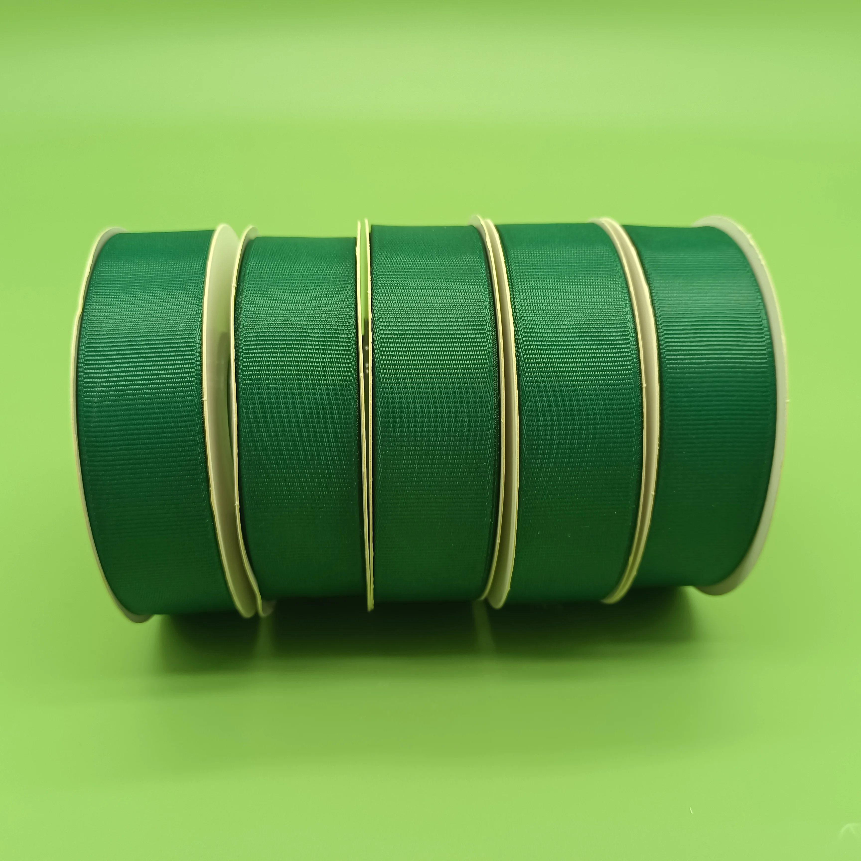 196 colors solid colors plain colors and green double face ribbons grosgrain 100% polyester gross grain ribbon