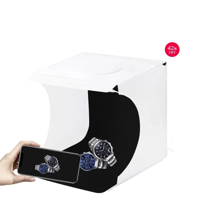 Лидер продаж лайтбокс PULUZ для студийной фотосъемки 20 см 2 светодиода 1100