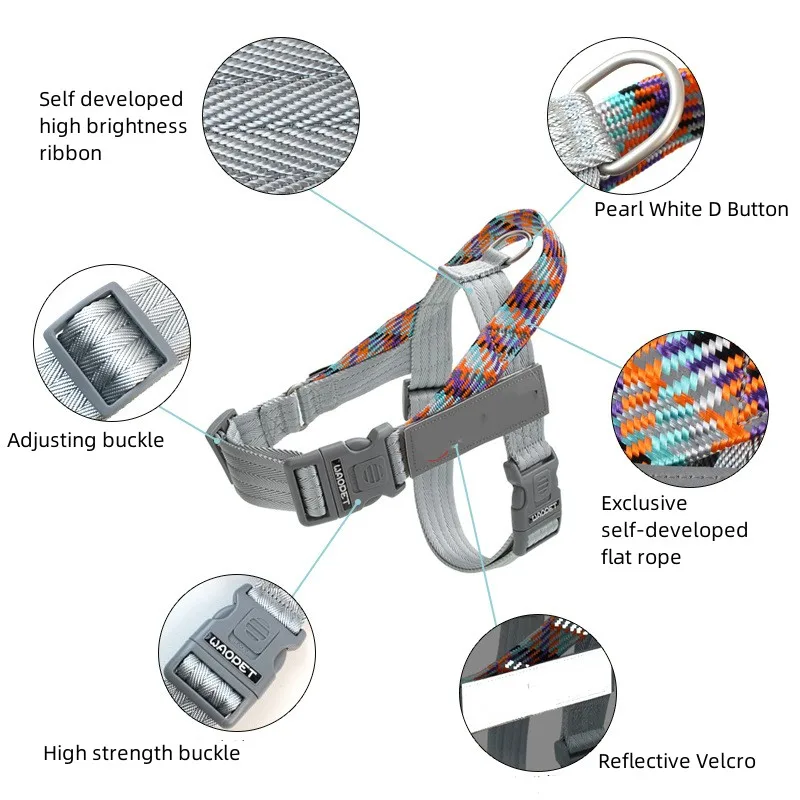 Kingtale Solid Color Step in Dog Harness or Vest Harness Dog Training Walking of your Puppy Small pet Harness