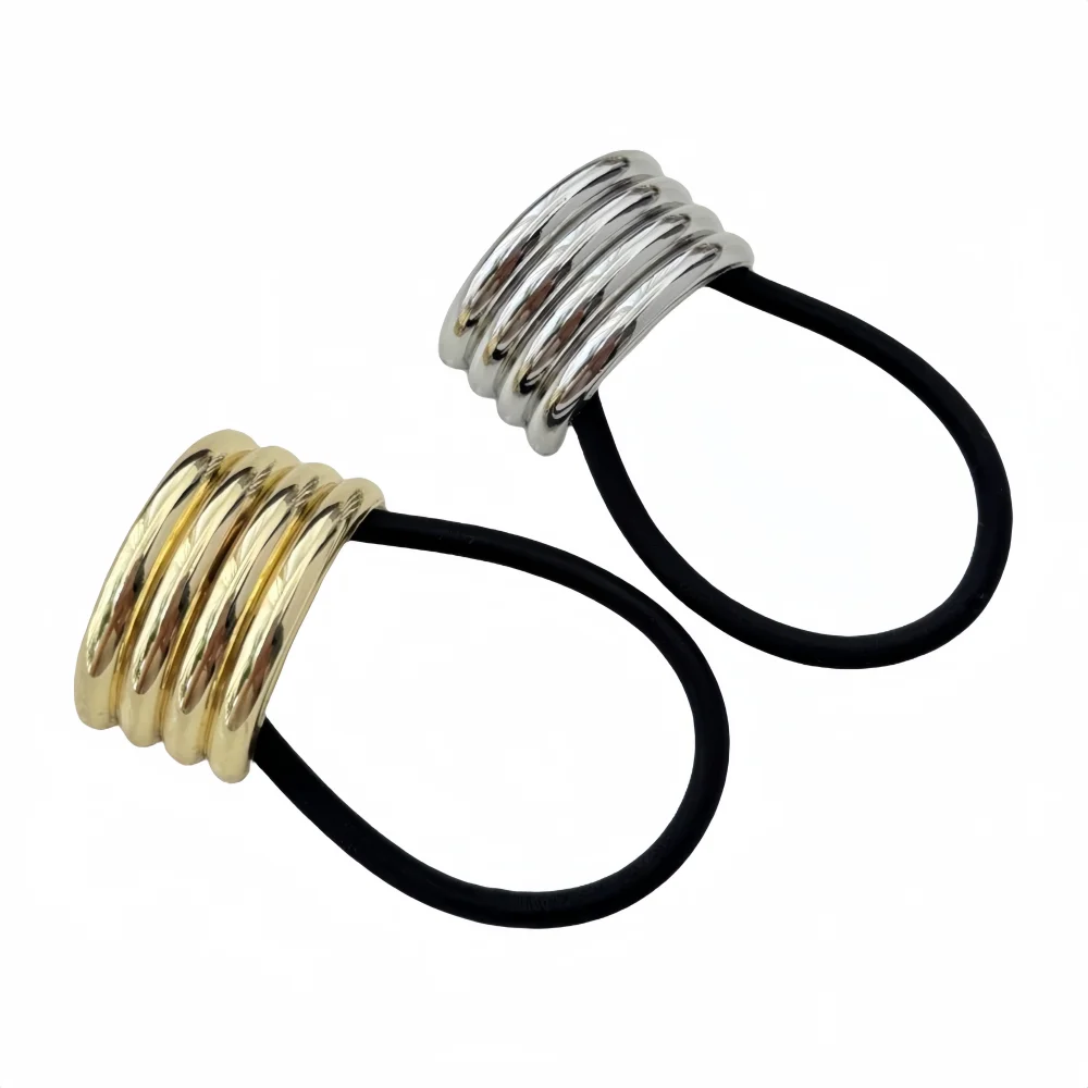 Женские аксессуары для волос ручной работы, металлическое эластичное кольцо для волос из полиэстера «конский хвост», повязка на завязках для девочек, украшение для волос на каждый день