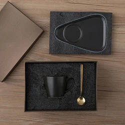 Light Luxury Mug Set Gift Box Ceramic Coffee Cups Gift Box