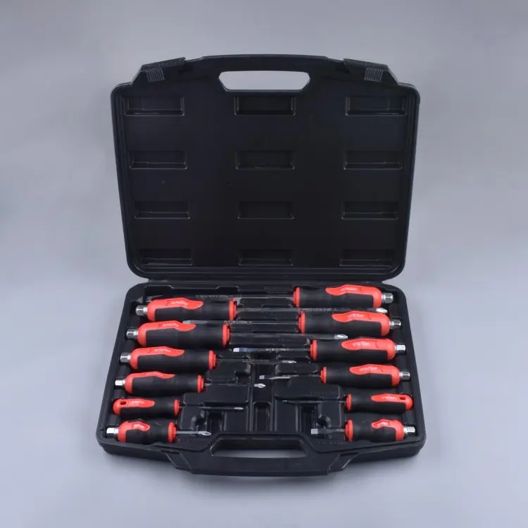 Good quality 12pcs professional CR-V function slotted phillips hand screwdriver tool set