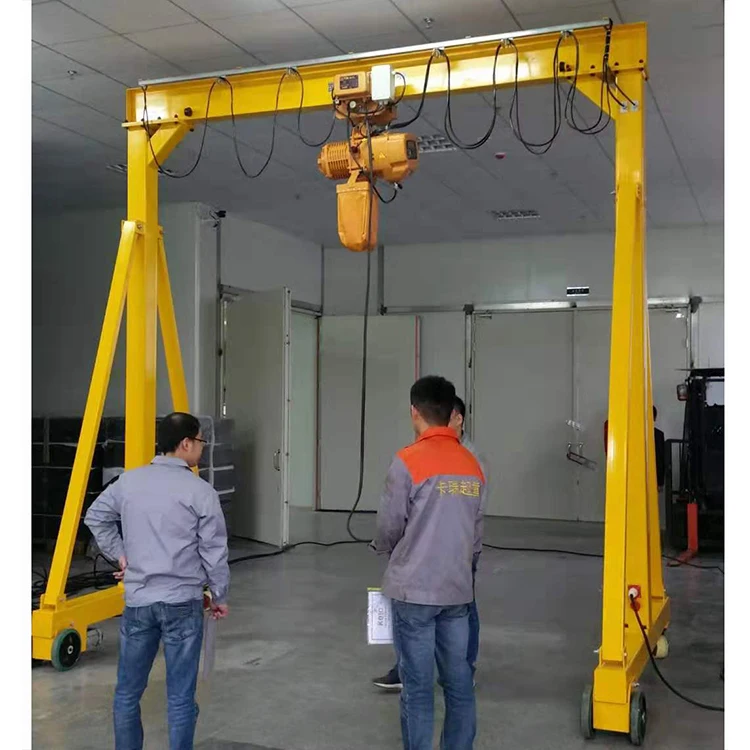 mobile durable girder single beam cranes 10 ton electric hoist garage gantry crane