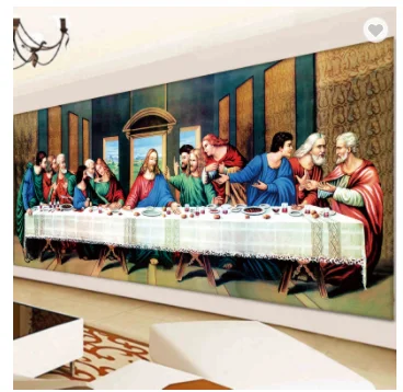 Wholesale Full Square/Round Drill Last Supper jesus diamond painting Religious paint for home decor 5D Diy diamond  paintings