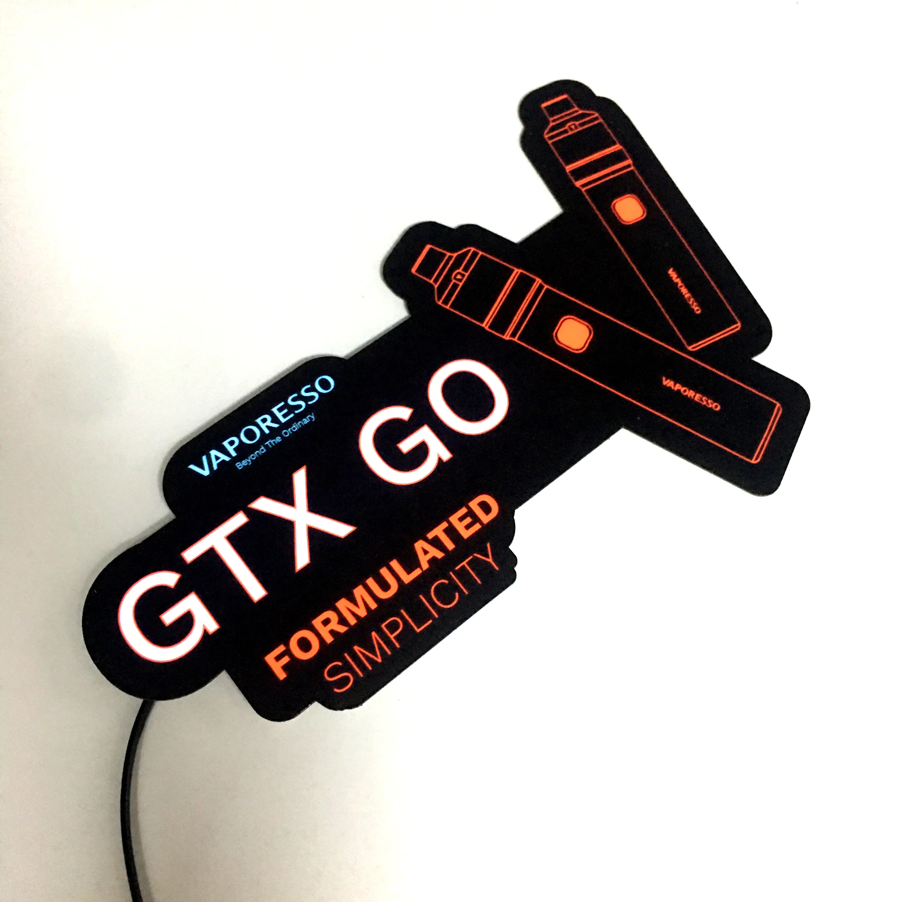 Factory direct sale EL animated panel self-adhesive EL sticker battery powered Diecut shape acceptable