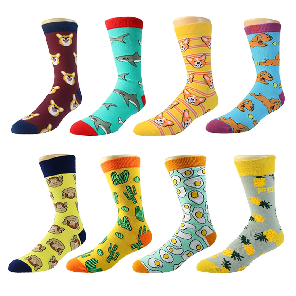 custom socks popular style wholesale factory free sample available breathable sustainable cotton men socks