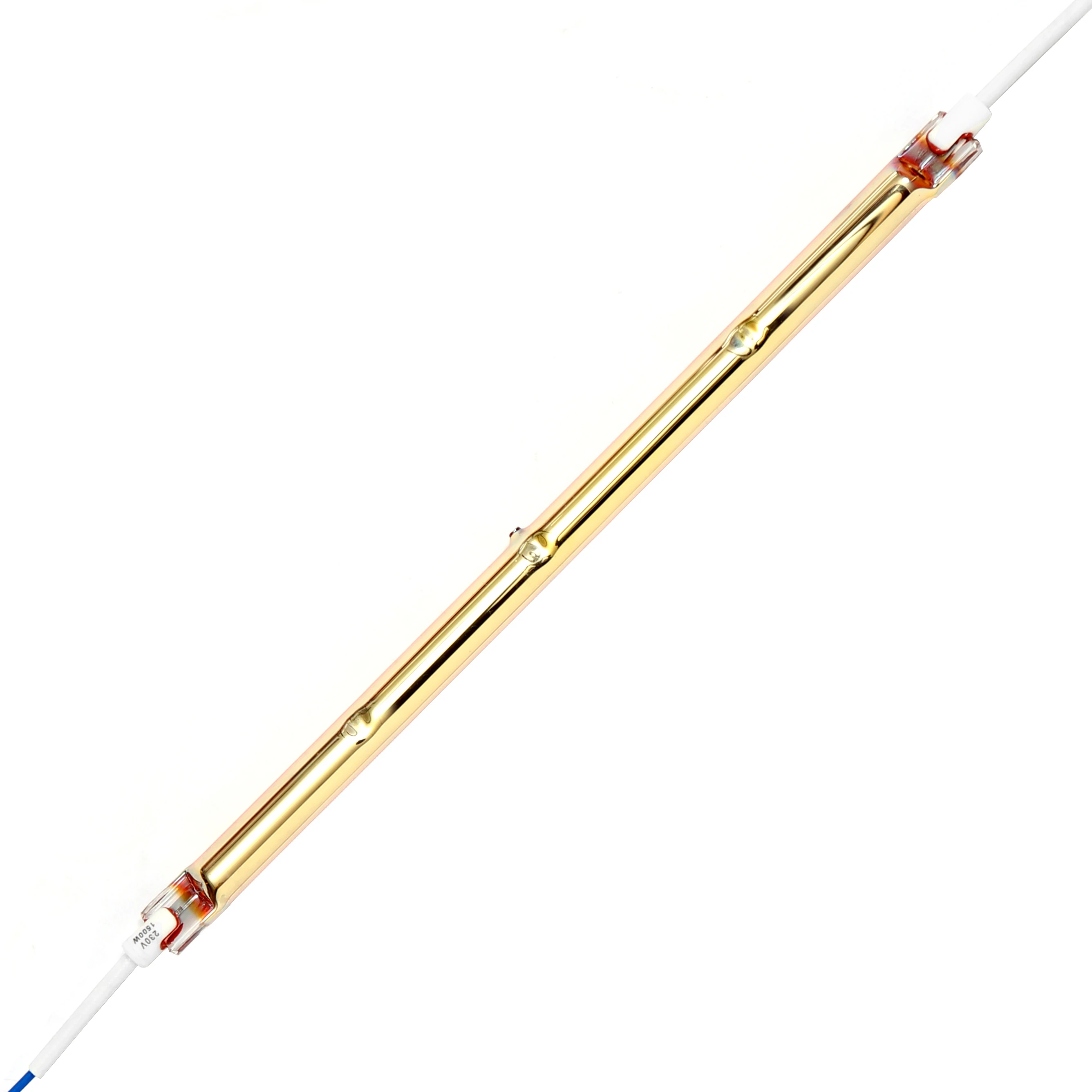 Round head Short Wave carbon fiber quartz heating lamp for industrial heating