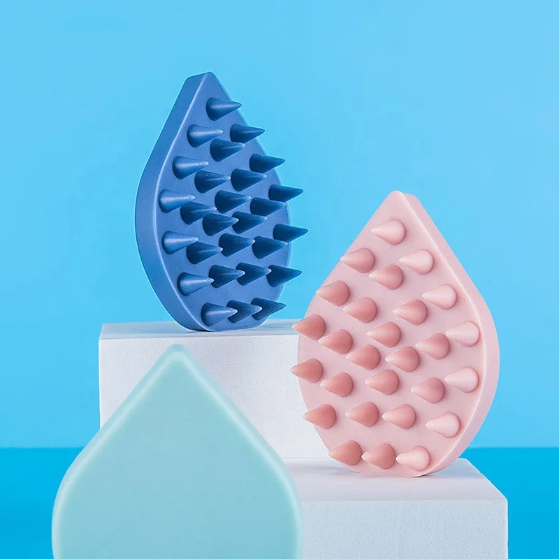 New Food Grade Silicone Scalp Massage Comb Shampoo Hair Washing Brush