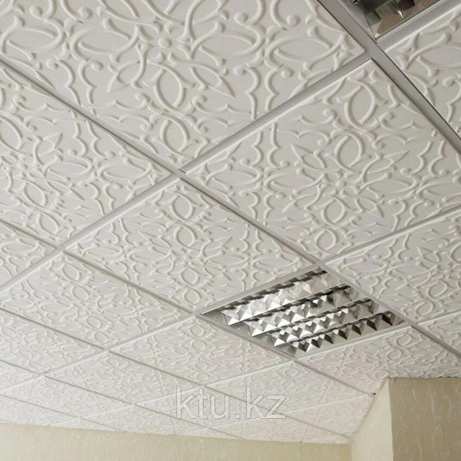 High Quality PVC coated gypsum ceiling tiles 60x60cm