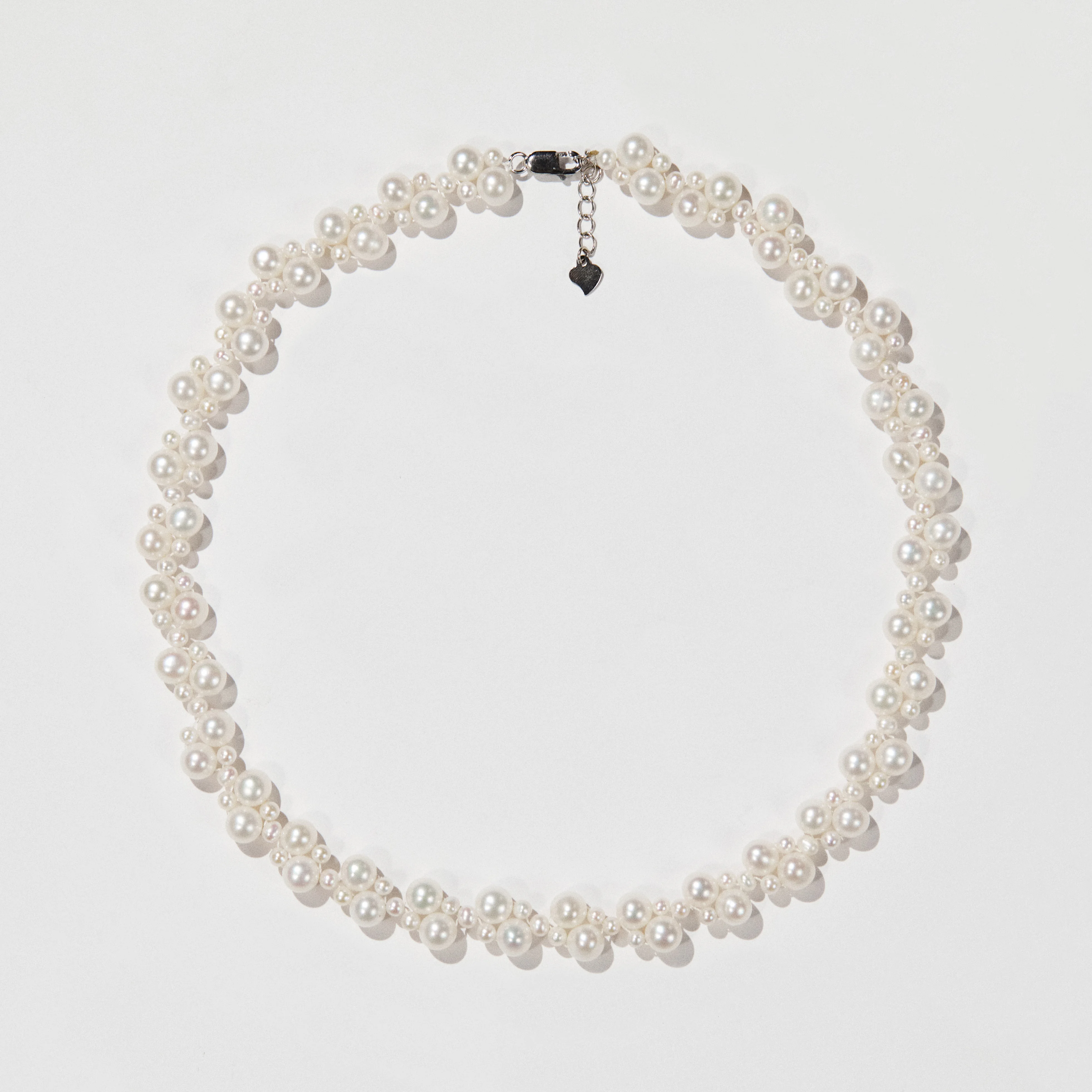 Best Sell 925 sterling silver freshwater pearl necklace Lace French clavicle necklace luxury customizable choker pearl necklace