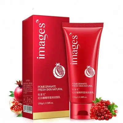 OEM/ODM Images Red Pomegranate Pore shrink tender skin Foam moisturizing Cleanser