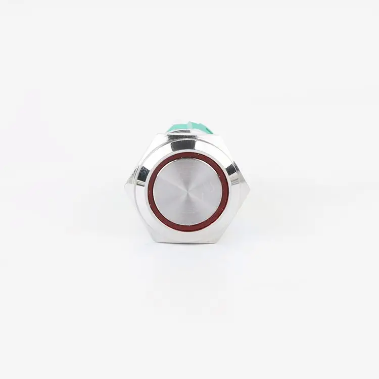 16mm push button switch momentary 1no 1nc led waterproof 220 12 volt illuminated 5 pin