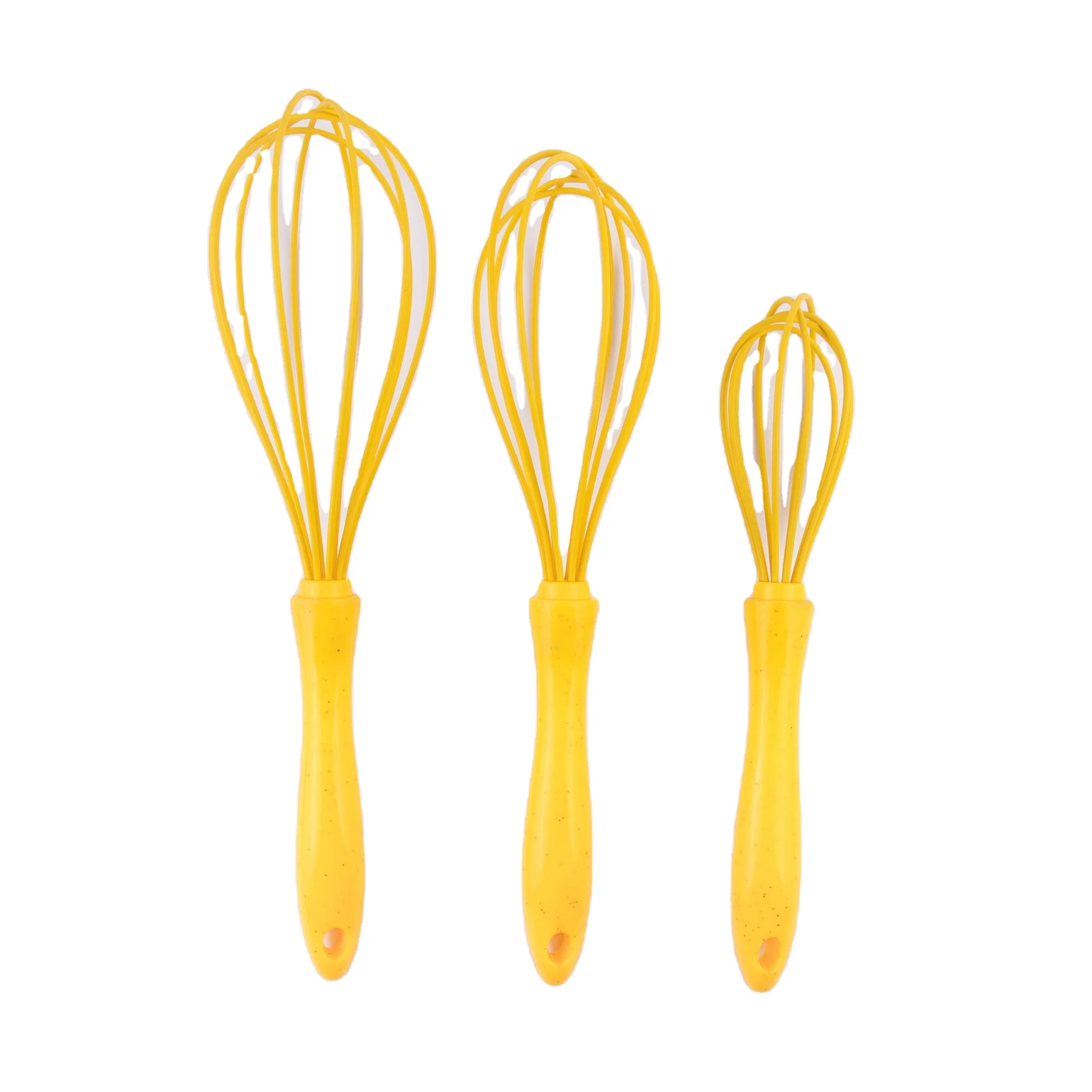 
Factory Custom Food Grade 10 inch Silicone Coated Egg Whisk egg beater whisk blender baking tools 