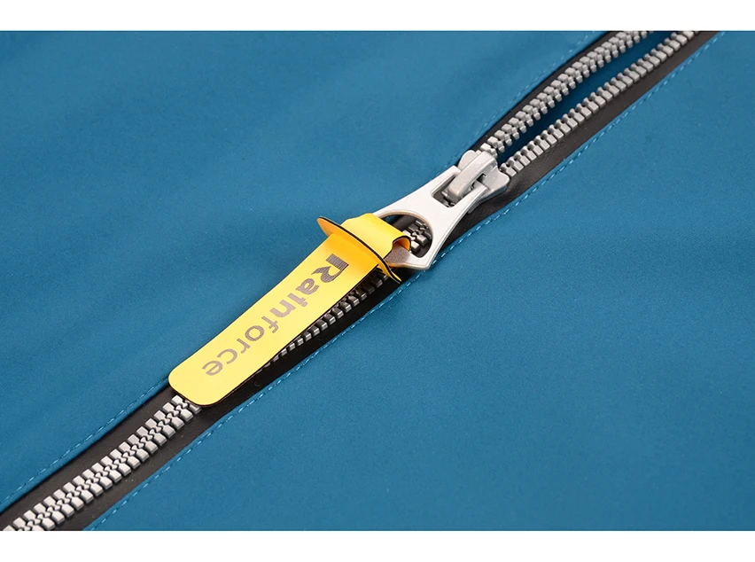 Лидер продаж женский дышащий дождевик из искусственной кожи с капюшоном Водонепроницаемый модный на молнии спереди