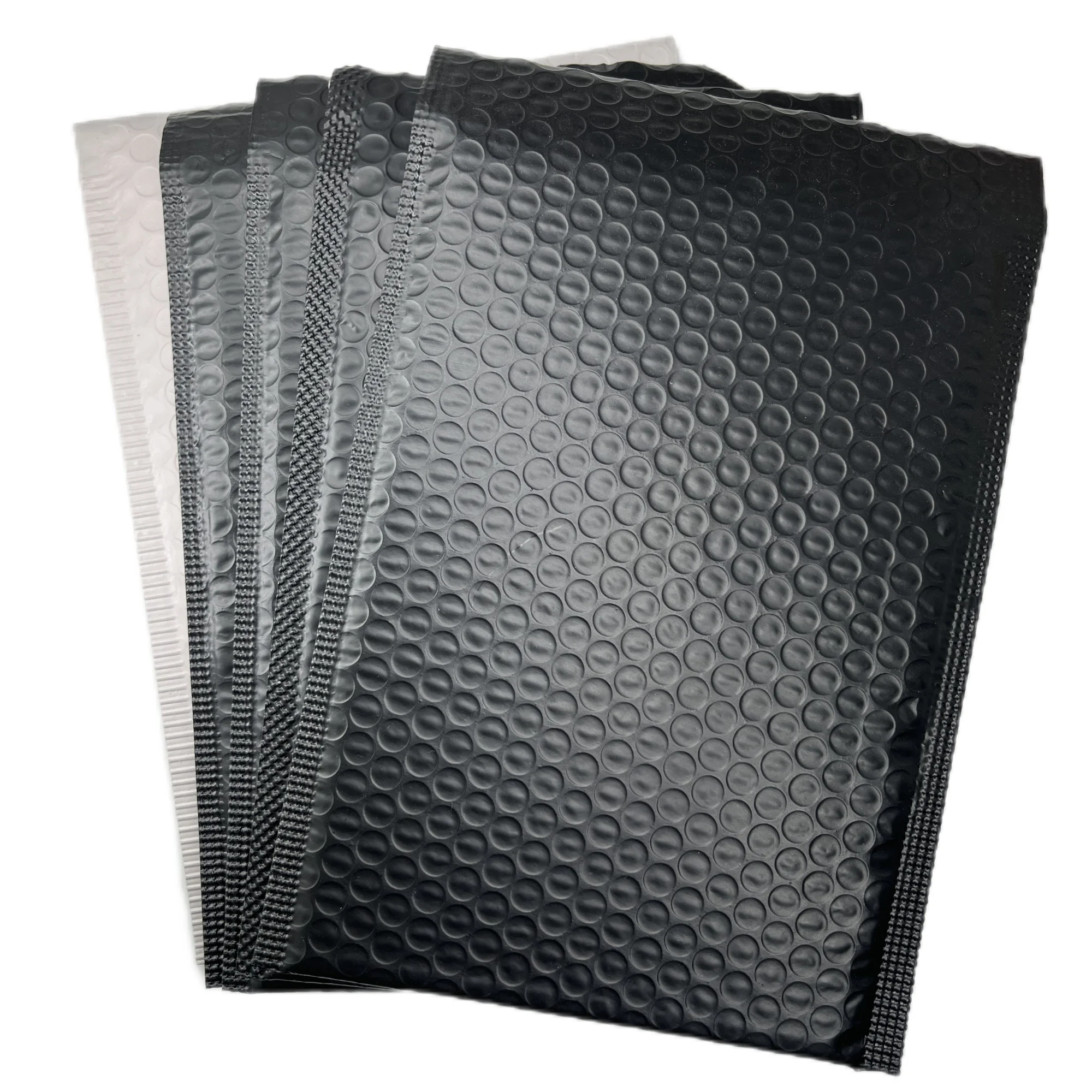 Custom 6x10 Courier Envelopes Packaging Black Bubble Mailers Printed Poly Shipping Bags with Logos