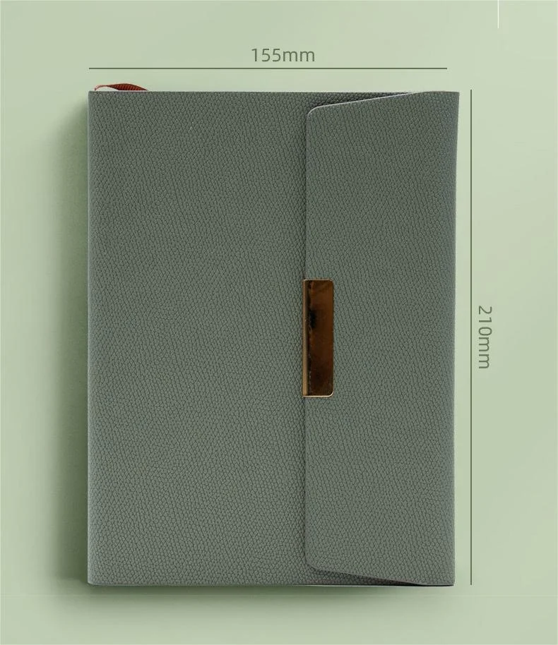 A5 Dotted Business Notebooks with Pen Loop, Hardcover Notebook Journal for Work, 100 Sheets