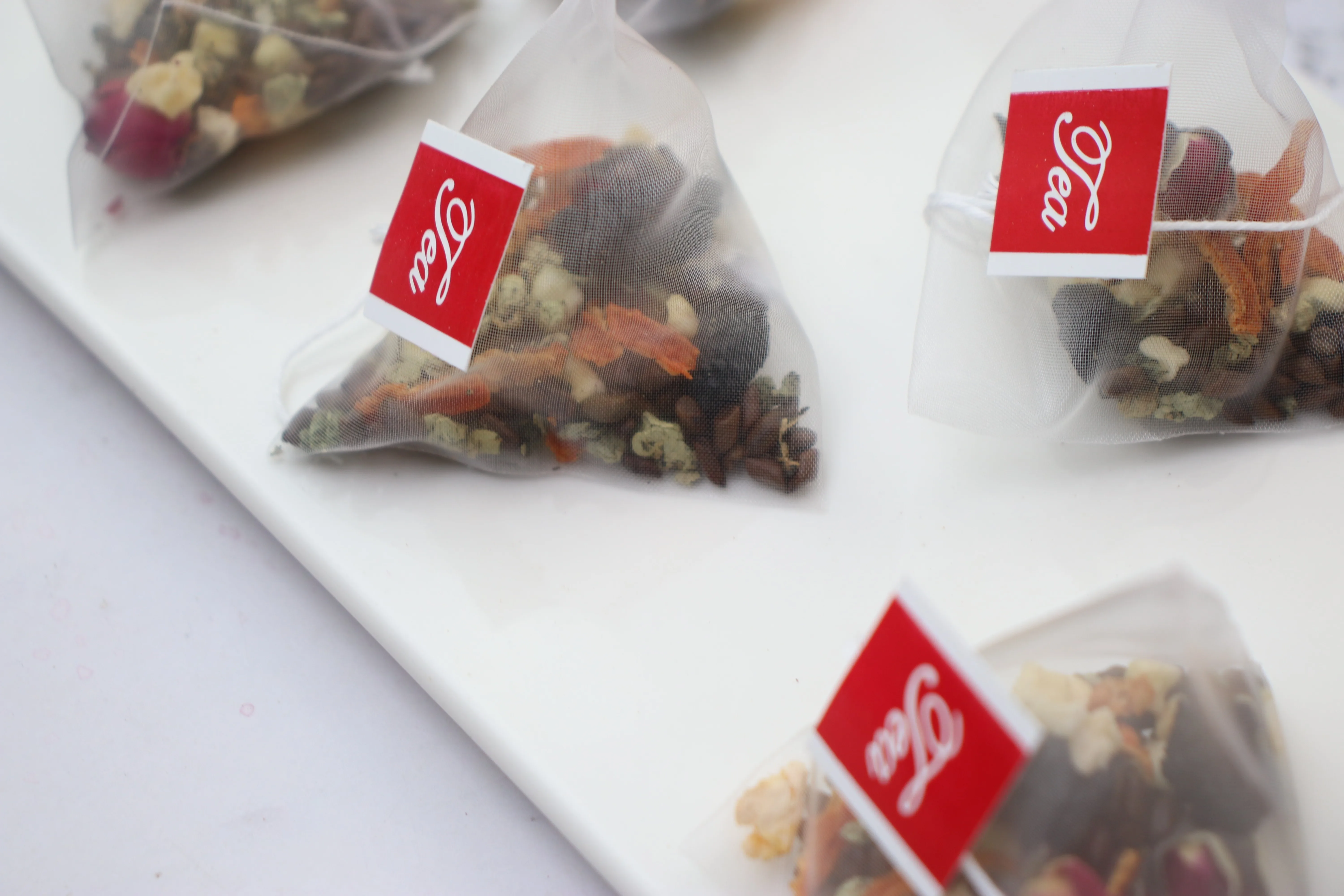 Sell custom triangle bag White grape Jasmine tea accept custom