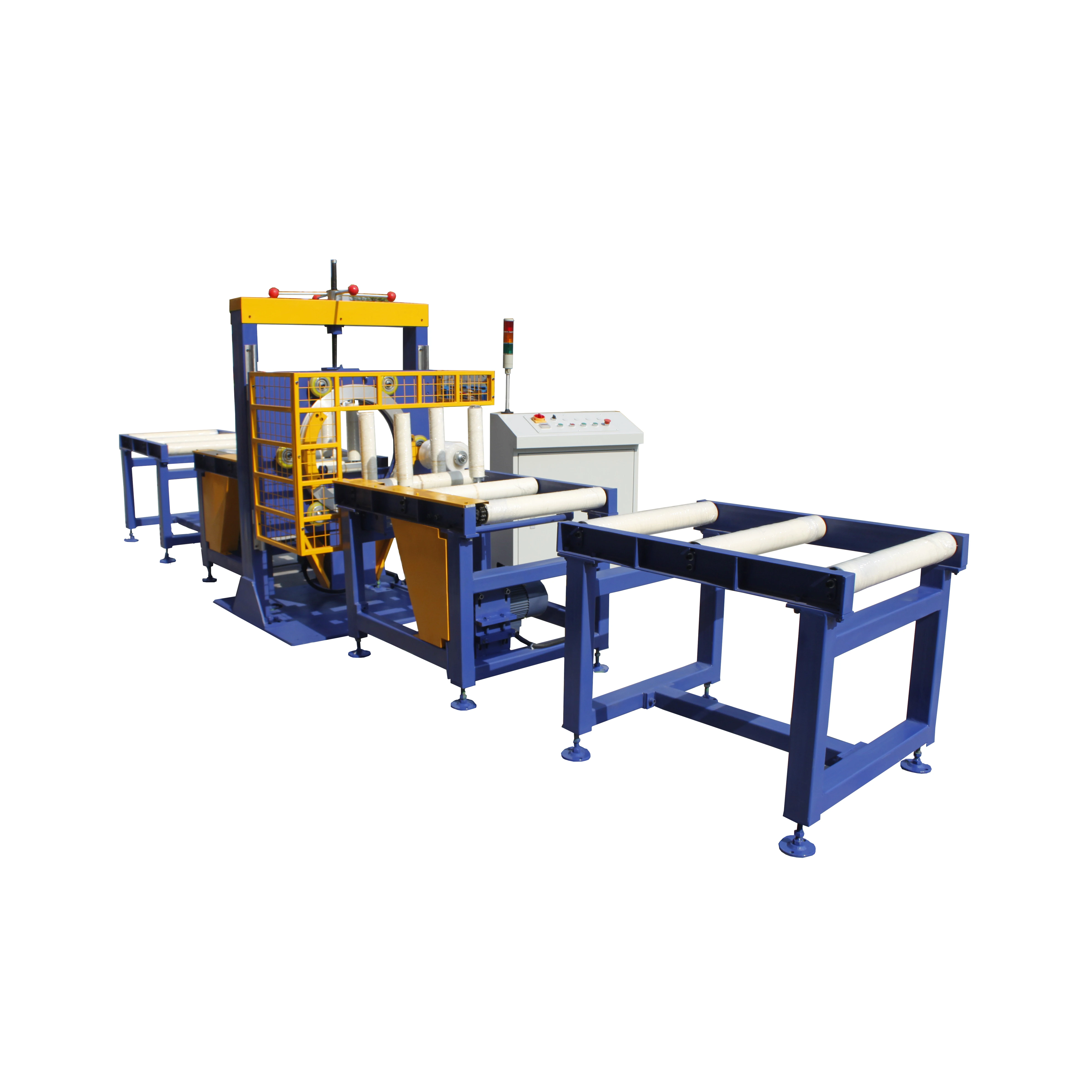 Horizontal Stretch Wrapping Machine For Long Pipe CE Certified Manual/Automatic Pipe Packaging Wrapper for Long Material CZ400
