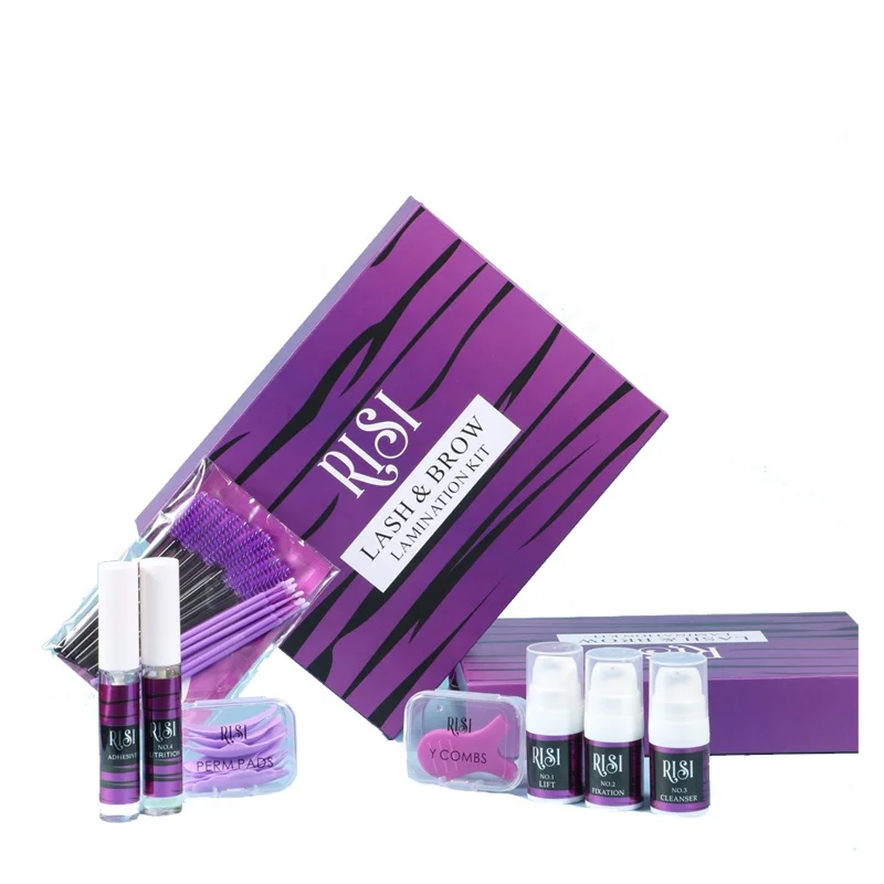 RISI High-End Lash Lift & Eyebrow Perm Set Lash Lifting Kit with Brow Lamination for Eyelashes Private Label Brow Kits