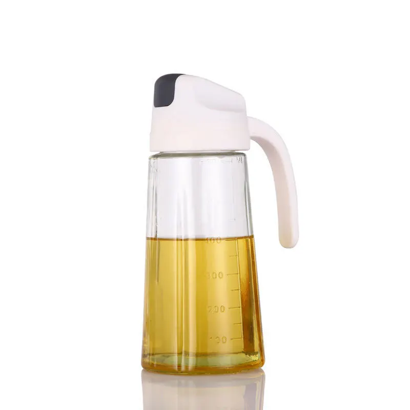 300ml 600ml 630ml LOGO Printing Transparent Kitchen Olive Oil Bottle Dispenser for Kitchen