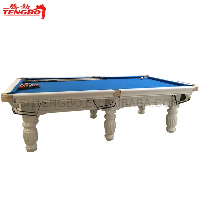 Chinese snooker black eight tournament standard high quality solid wood billiard pool table 8ft 9ft white colour