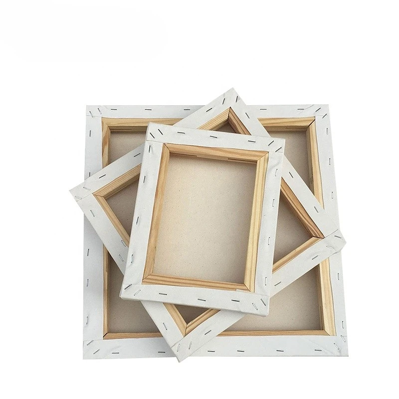 Beginner material texture painting with frame wood strips acrylic paint gouache canvas painting board wholesale