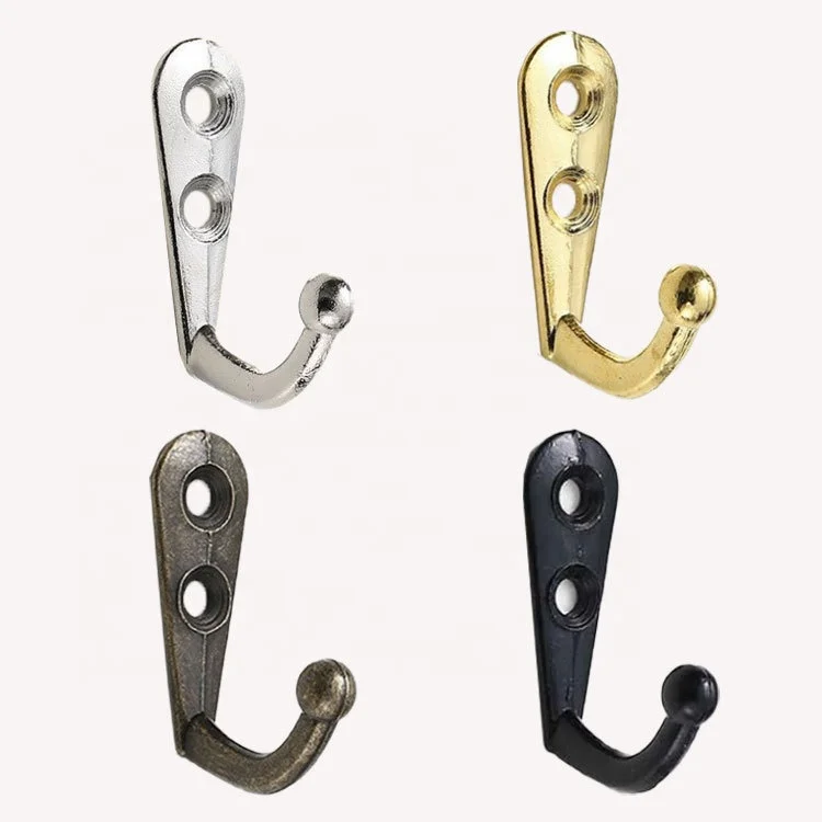 Винтажные крючки для шляп, пальто, дверей, настенный крючок из цинкового сплава, вешалка с 2 винтами, органайзер для кухни и ванной комнаты, держатель