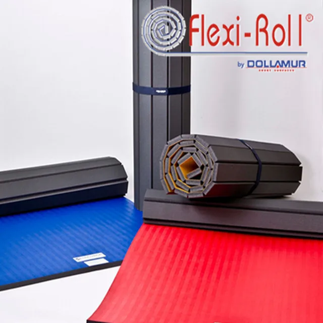 Dollamur Flexi-Roll BJJ/Jiujitsu/Pillar Wall Mat Tatami Vinyl Smooth Vinyl Wrestling 5.5CM Thickness Mat With Customize Logo