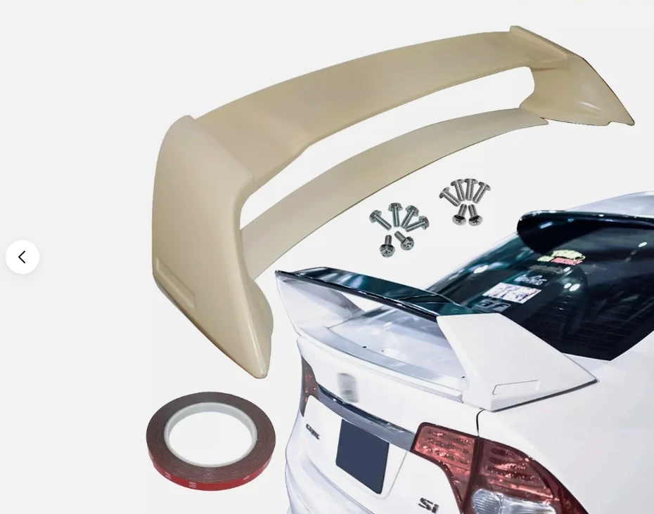 For 06-11 Honda Civic FD2 Style Rear Trunk Spoiler Wing Unpaint