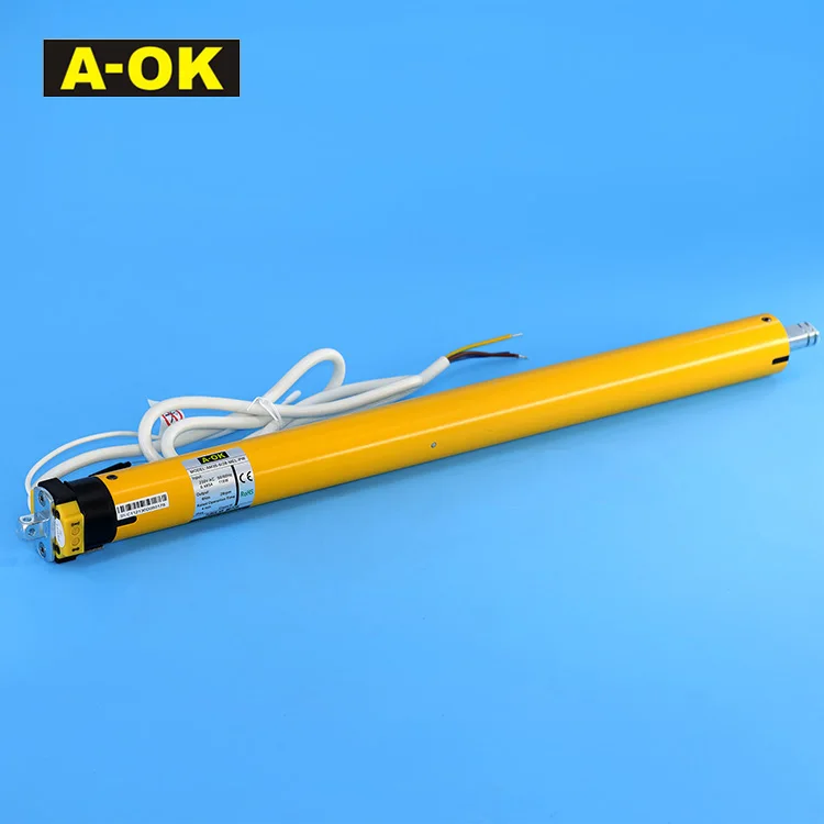 AM35-10/17-E Factory Price Motorized Roller Blinds Shutter 35mm Rechargeable A-OK Motor Tubular Curtain a OK