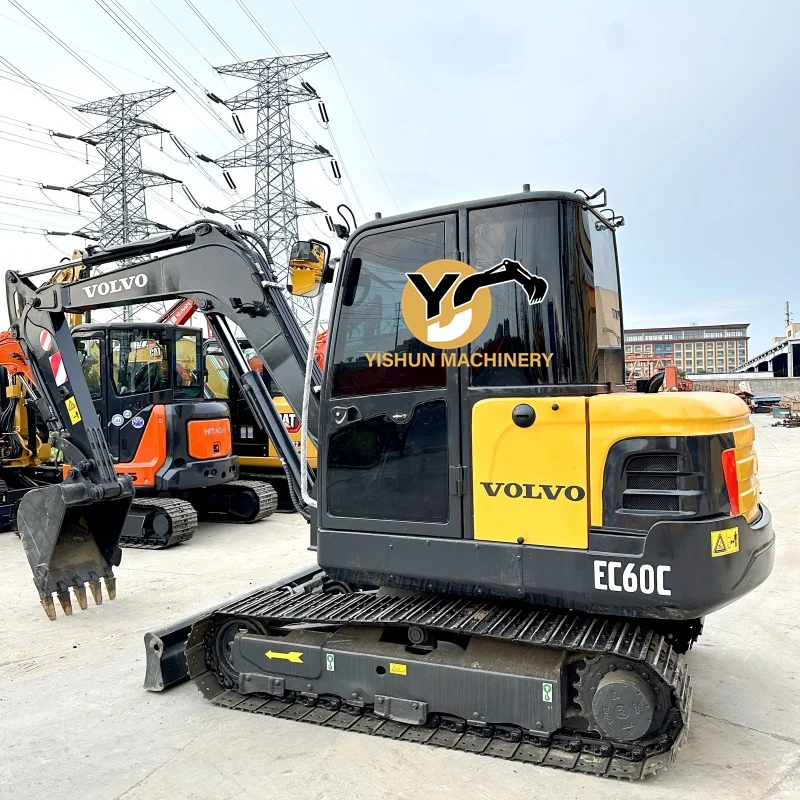 Лидер продаж гусеничный экскаватор Yishun EC60 мини-экскаватор Volvo для домашнего использования