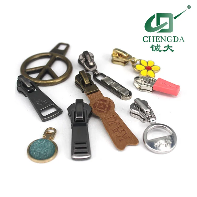 CHENGDA Popular style with High Quality sewing accessories Clothing Zipper Puller Metal Slider