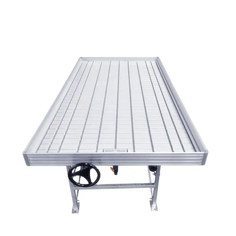 Agricultural 4X8 Soilless Culture Seeding Hydroponic Ebb And Flow Rolling Bench Grow Table For Sale