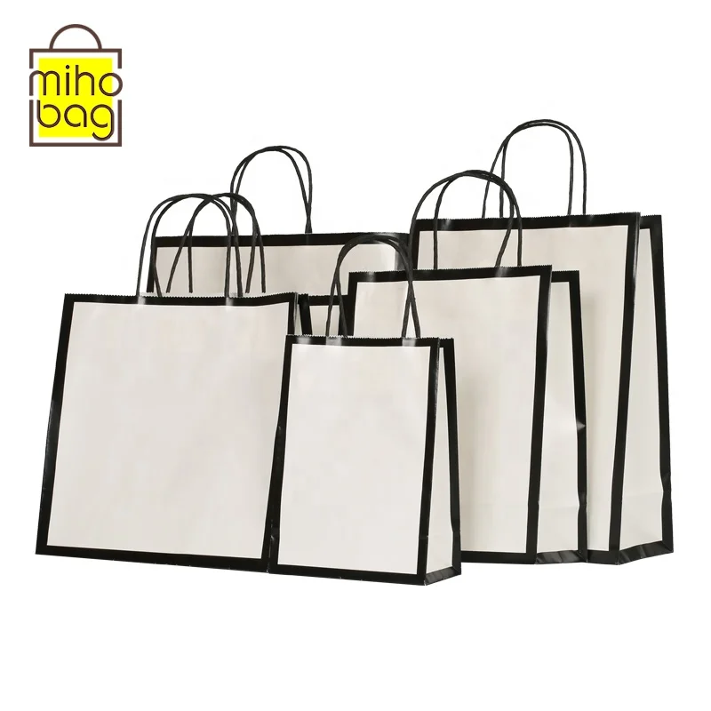 Seven sizes Customizable Paper Bag for Cosmetic Apparel Food Gift Perfume