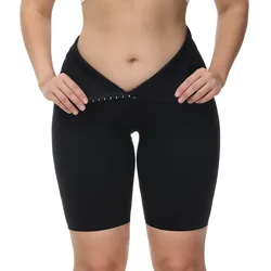 Custom Women 3 Buckles High Waist Plus Size Bodysuit Shaper Slimming Tummy Control Booty Lifting Compression Biker Shorts