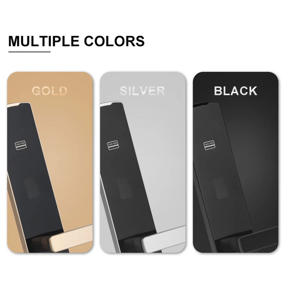 Oem Factory Price Hotel Key Card Reader Swipe Digital Security Smart Hotel Door Lock With Free Management System